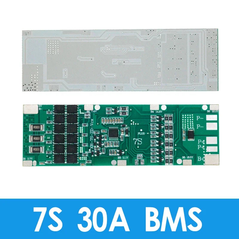 JIAQISHENG JQS BMS 7S 24V 10A 15A 20A 30A Li-ion 18650 Battery Charge Board Balance Function Short Circuit / Temperature