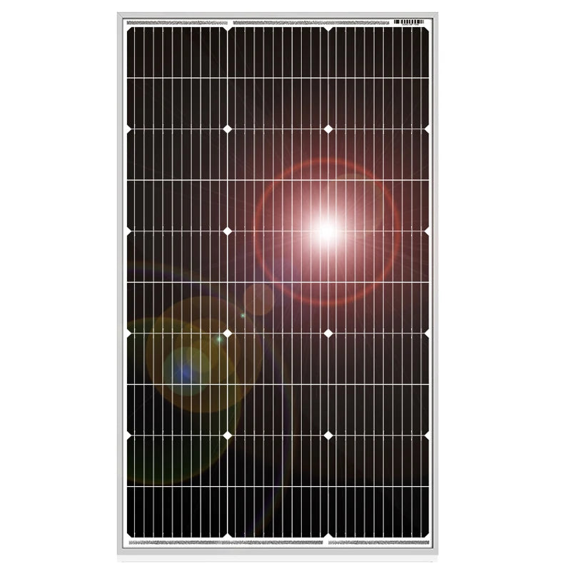For 18V 100W Rigid Mono PERC Half Cell Solar Panel Monocrystalline Silicon Waterproof 12V >22% Efficiency for Home Use