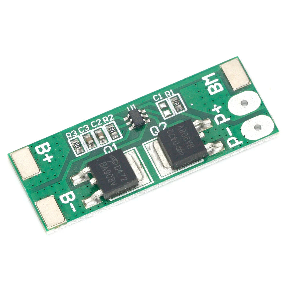 BMS 2S 6.4V 10A Lifepo4 Battery Protection Board Charging PCB PCM LED Light Short Circuit Delay Self Recovery for Power