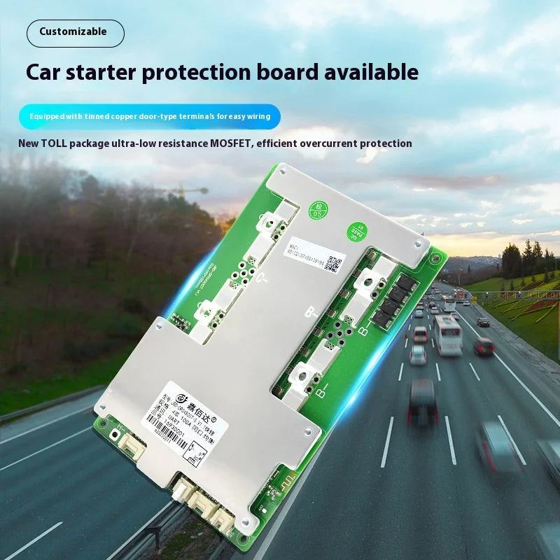 Smart BMS 4S 12V Lithium Battery Starter 100/150A LiFePO4 RV Energy Storage 100% Protection Board 1 oz Copper 1.6mm Thick PCB