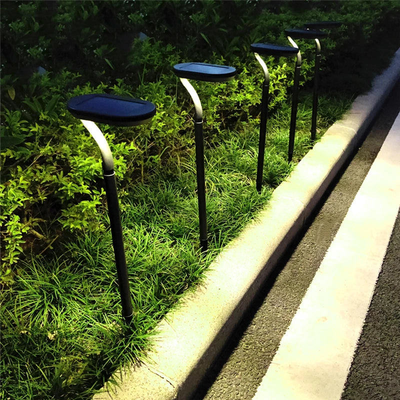 KPSUN 2-Pack LED Solar Garden Lights Outdoor Waterproof Landscape Lighting Pathway Patio Yard Lawn Decoration CE RoHS 1-Year Warranty