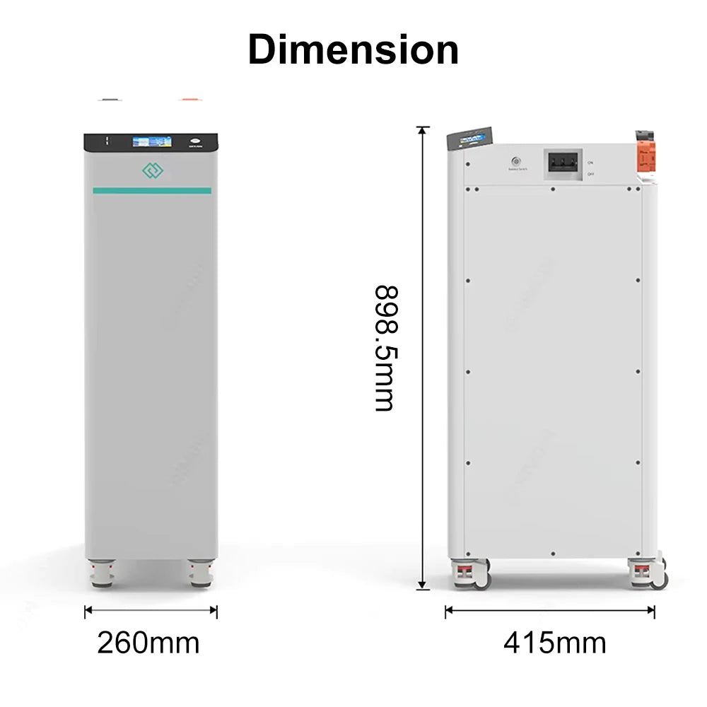 SEPLOS V4 Diy Battery Box EU Stock 48V 51.2V Diy Vertical Lithium Solar Battery Kit for Home Energy Storage