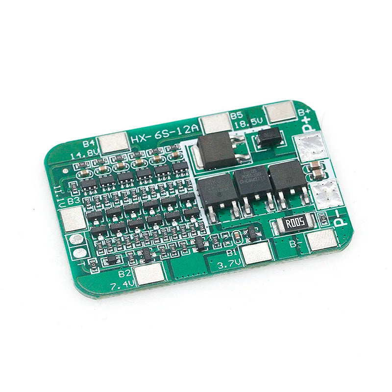 The New 6S 15A 24v Printed Circuit Board BMS protection Board with 6 Packs of 18650 Lithium-ion Battery Modules Is Now Available