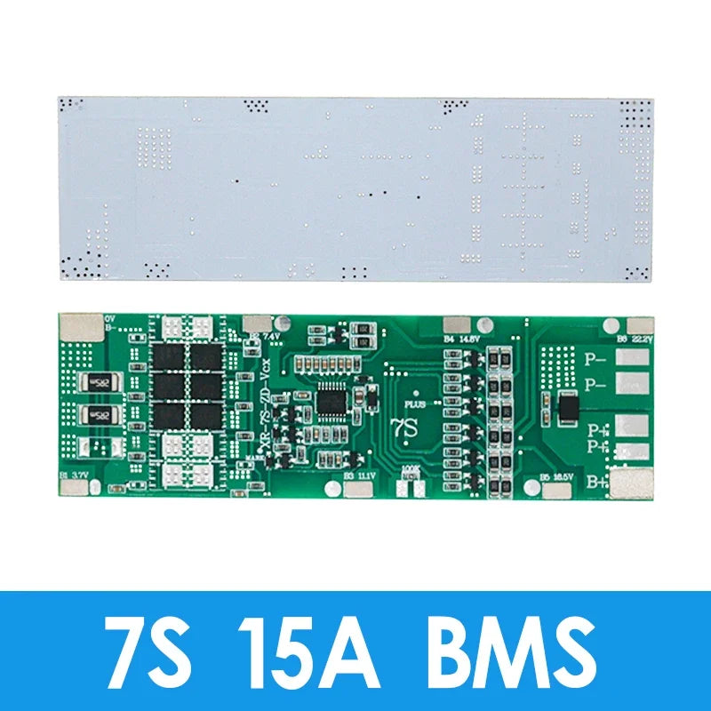 JIAQISHENG JQS BMS 7S 24V 10A 15A 20A 30A Li-ion 18650 Battery Charge Board Balance Function Short Circuit / Temperature