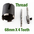 68mm Cement Hole Opener Diamond Core Bit Concrete Wall Hole Saw Drill Bit Set Electric Hollow Core Drill Bit
