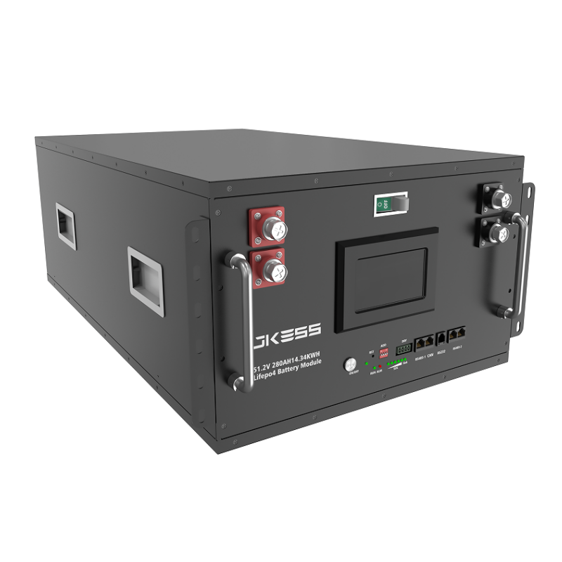 JKESS 48V 51.2V 280Ah 314Ah 15kWh LiFePO4 Battery Box 6U DIY Kit JK BMS Screen EU Stock
