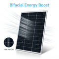 200W 300W N-Type HJT Bifacial Double Glass Solar Panel 12BB Monocrystalline PV Module for Balcony Garden Rooftop Use