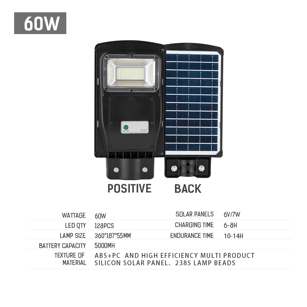 NEW Radar Induction Light Control Solar Powered Garden Lamp 60W/120W/180W240W LED Flood Light Outdoor Solar Led Street Lights