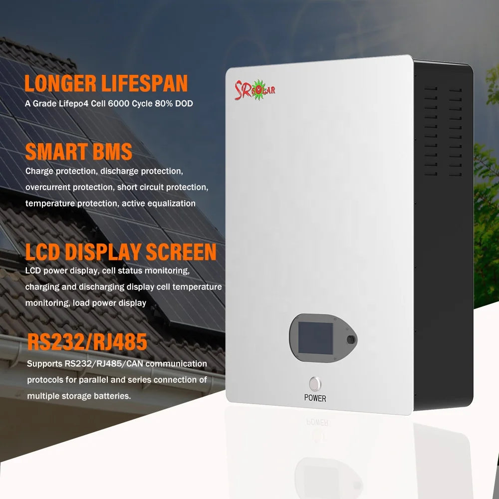 Hybrid Solar System 5KW 6KW 8KW 10KW 15KW 20KW 25KW 30KW Solar Panel System for Houses 220V Solar Energy Storage System Kits PRIME RJ SOLAR PH