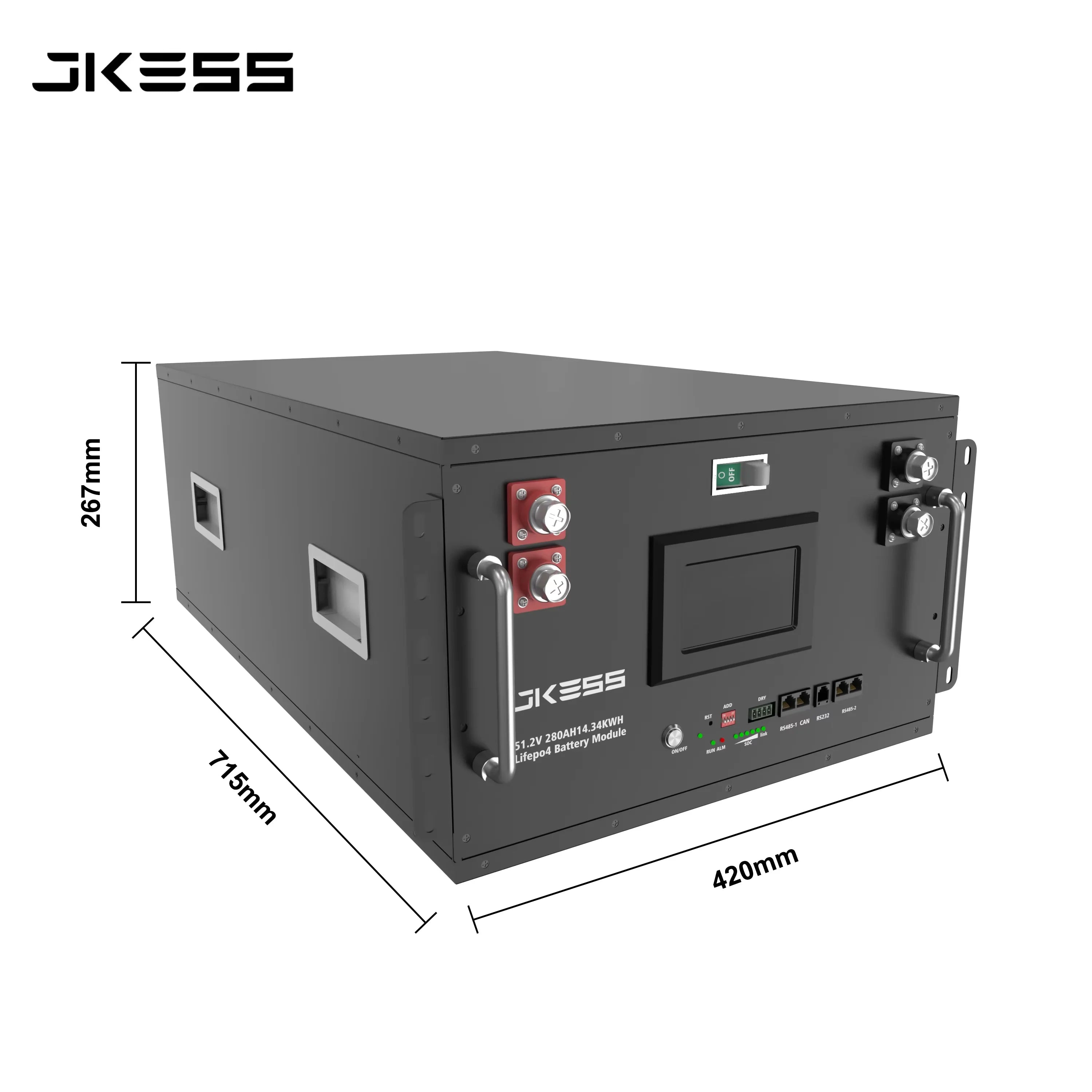 Free Shipping Eu Stock Jkess 6u Battery Box with Jk Bms 200a 16Kwh 51.2V LifePO4 Jk ess DIY Kit 314Ah 48v Lifepo4 Battery Box