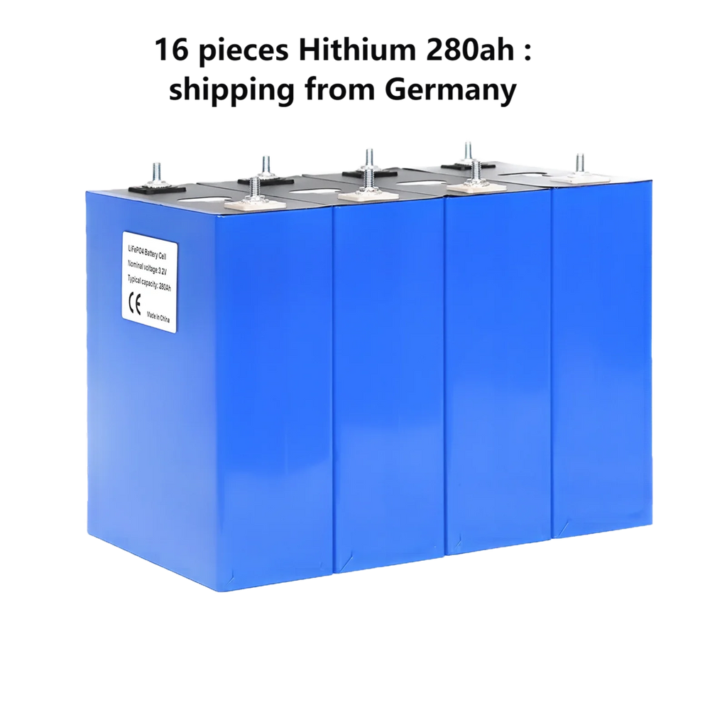 +All Accessories  +JK DIY Box JK-PB2A16S20P  + All Accessories +16 Pieces Hithium 280Ah Diy Battery Box