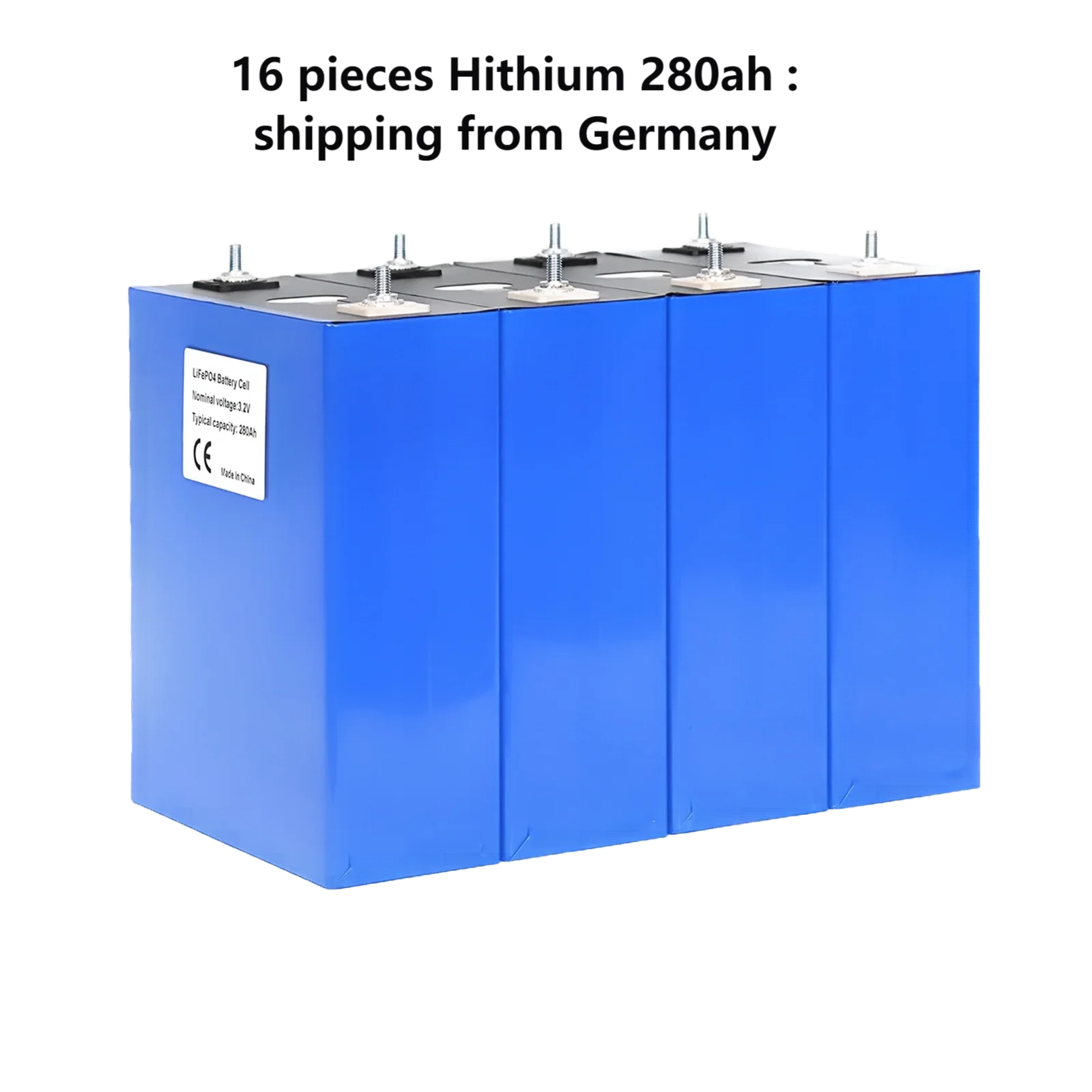 +All Accessories  +JK DIY Box JK-PB2A16S20P  + All Accessories +16 Pieces Hithium 280Ah Diy Battery Box