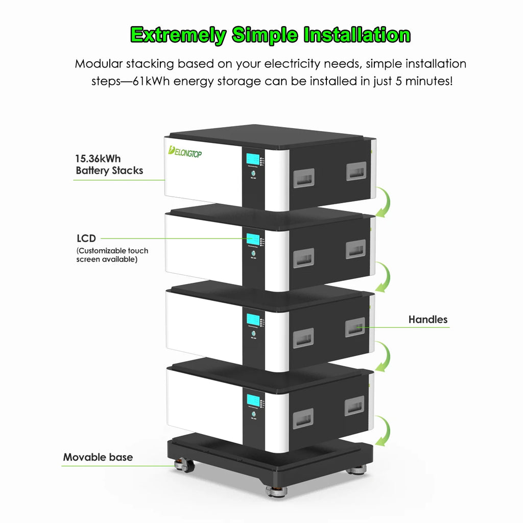 DDP EU BYD All in One Solar 12Kw Inverter and Lithium Battery System 15Kwh 20kwh 30Kwh 50Kwh 60Kwh 51.2V Battery Energy Storage PRIME RJ SOLAR PH