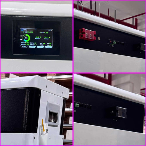 51.2V 800Ah 40kWh LiFePO4 Battery Pack Floor Standing with Wheels Grade a Cells 8000 Cycles for Off Grid Solar System TUV IEC