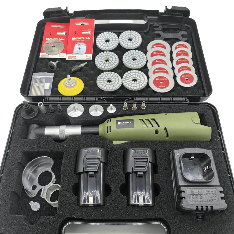 Cordless Electric Micro Angle Grinder 49pcs Tools Set Kit  Rotary Cutting Grinding Polishing Drilling 90 Degree Engraver PRIME RJ SOLAR PH