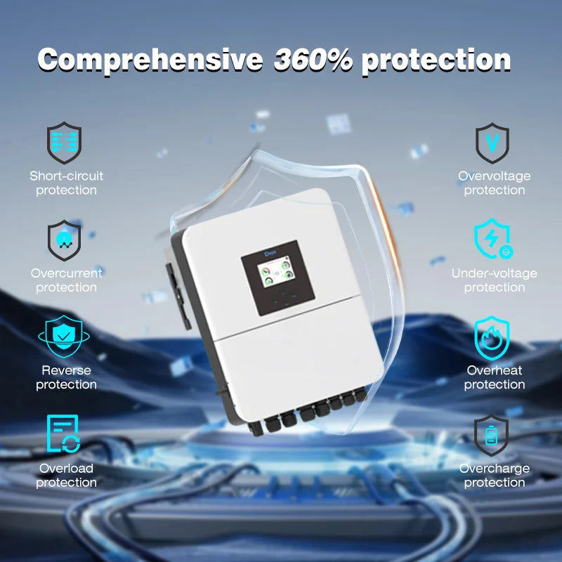 Low Voltage Hybrid Inverter Ginfong S6-EH1P 6K-L-PLUS Single Phase with Solar Battery Grid IP66 Cloud Monitoring PRIME RJ SOLAR PH