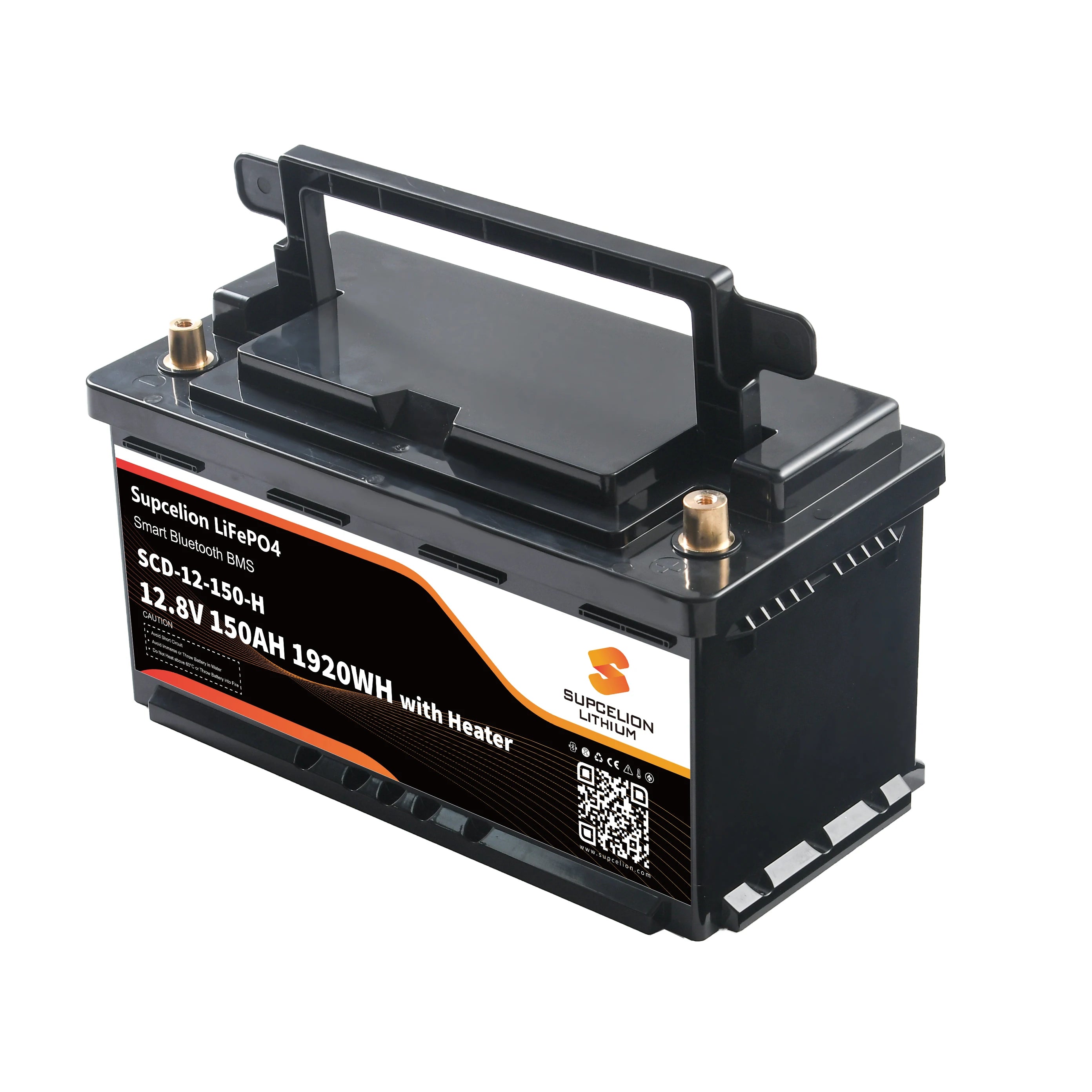 12V 150Ah Lithium Battery with Bluetooth & Smart BMS, Heated LiFePO4 Battery for Camper Van, Solar Storage France & Poland Stock PRIME RJ SOLAR PH