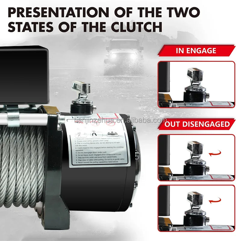 4500LB Electric Winch with Wireless Remote | Off-Road Recovery Winch for Car/Truck/SUV/Heavy Duty Towing & Pulling Winch PRIME RJ SOLAR PH