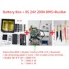 24V280AH Solar Home Energy Storage LiFePO4 Battery Bank/Case/Box DIY Kit JK BMS or 6032D BMS LCD 280AH 302AH 302AH 310AH