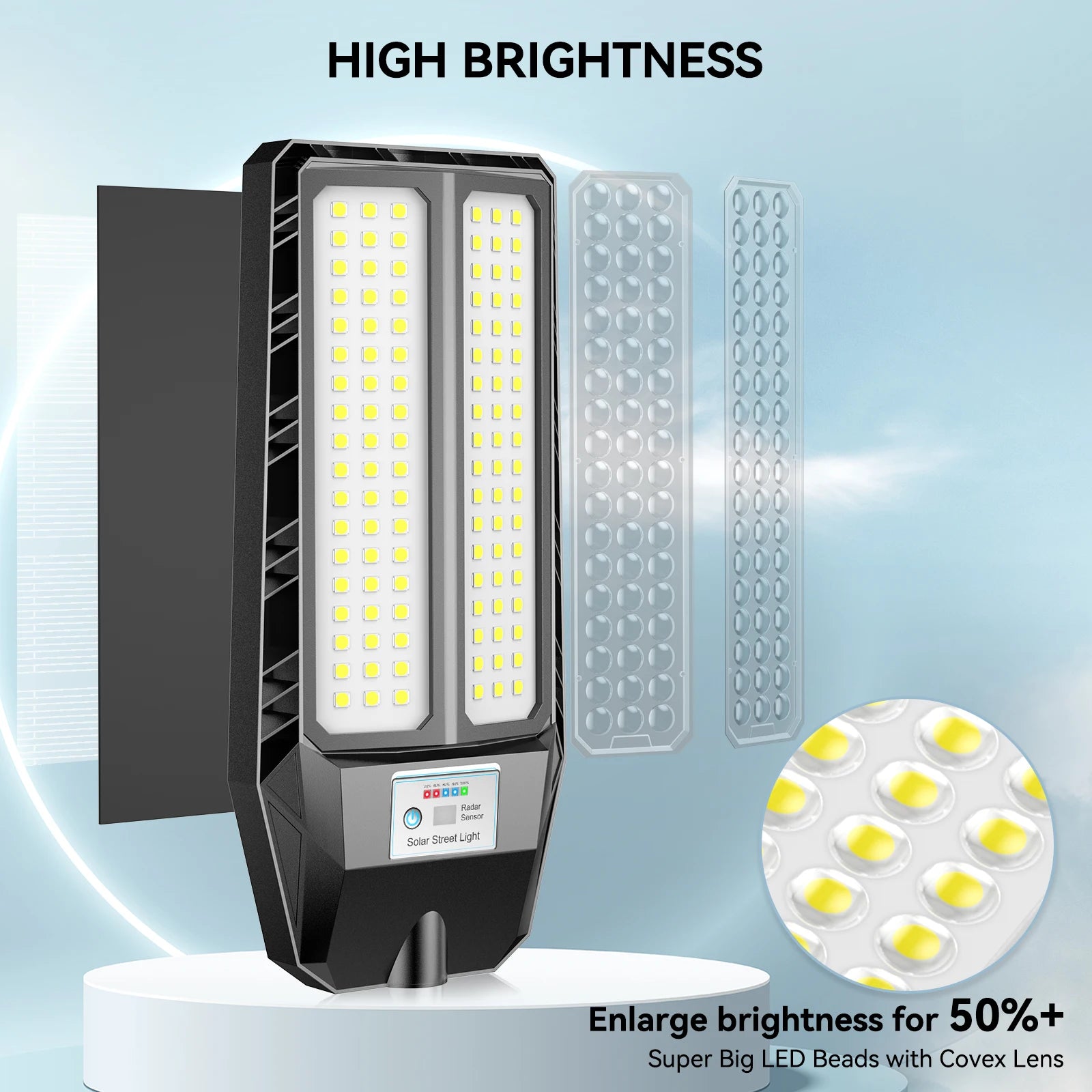 Solar LED Street Light US Local Stock Fast Shipping 3 Year Warranty High Brightness Smart Control for Roads Parks and Rural Area