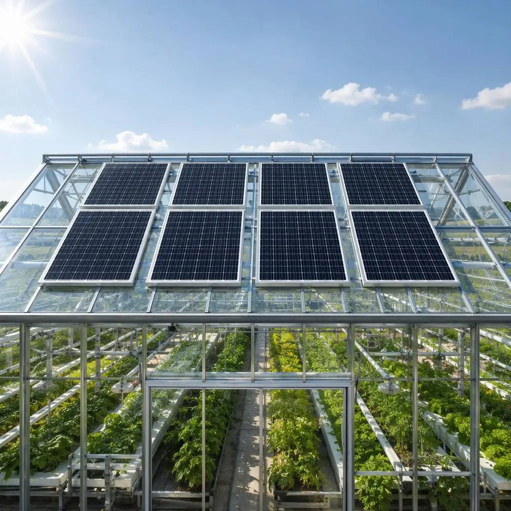 20W-300W 18V N-Type TOPCon Bifacial Mono Panel 36 Cell 12BB Dual Glass Slim Design Rooftop Farm RV Greenhouse Off-Grid