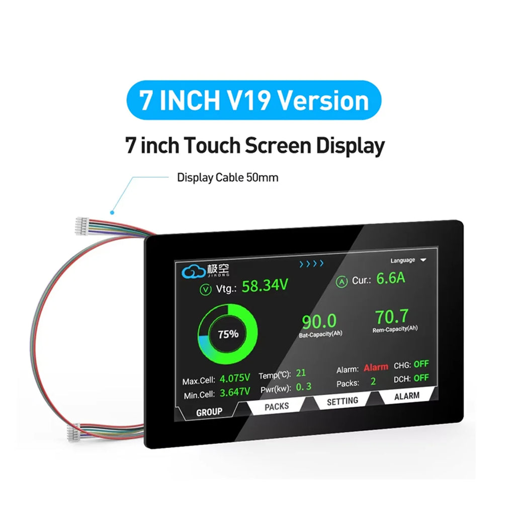 JIKONG 7.0inch Touch Screen Display for PB Series V19 Version JK Accessories LCD--7.0-TTL-P JK BMS V19