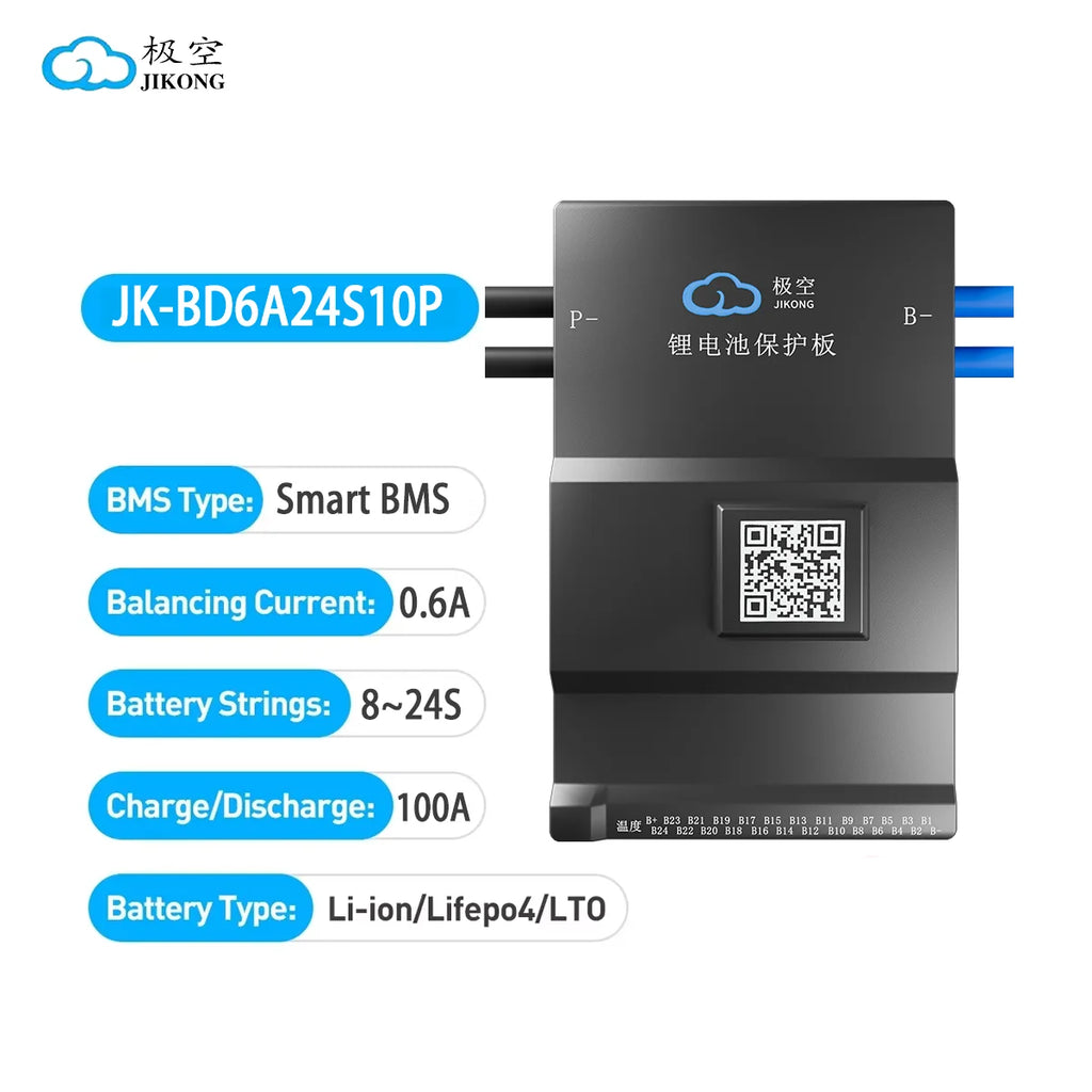 JIKONG Active Balance BMS 8S-24S Smart BMS 100A Lifepo4 Li-Ion LTO Battery with PCB Board