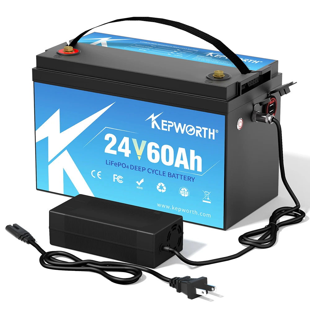 US Stock Free Shipping Kepworth 24v 60Ah 100ah 150Ah 200Ah Lithium Battery 24v 300ah Lithium Batteries Lifepo4 24v