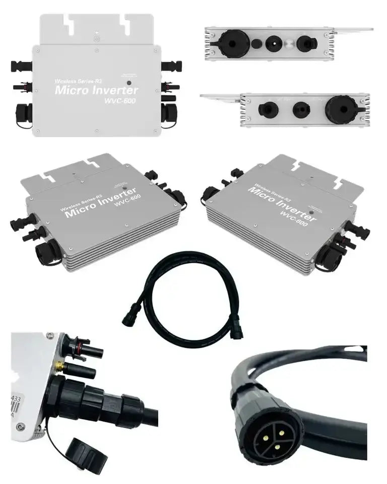 Hot Sale Micro Inverter 600W PV on Grid Tie Solar Panel System Balcony Solar System 1200w Grid Tie MPPT Solar  Microinverter PRIME RJ SOLAR PH