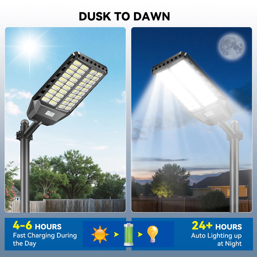 Outdoor Solar Street Light LED With Smart Sensor Timing Mode Large Battery US Warehouse Supply for Wholesale and Projects PRIME RJ SOLAR PH