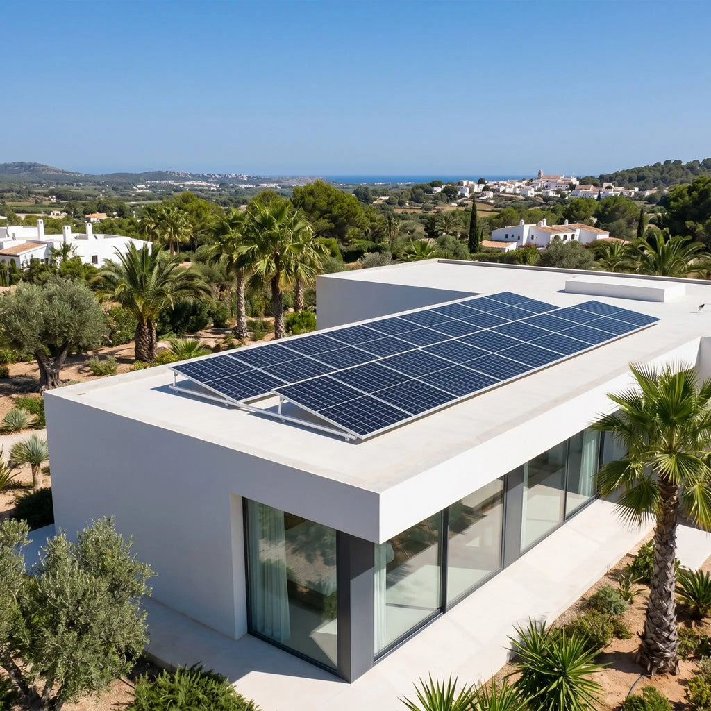 White Border Rigid Solar Panel PERC Monocrystalline 22.6%-23.5% Cell Efficiency PV Module Solar Cells Assembly