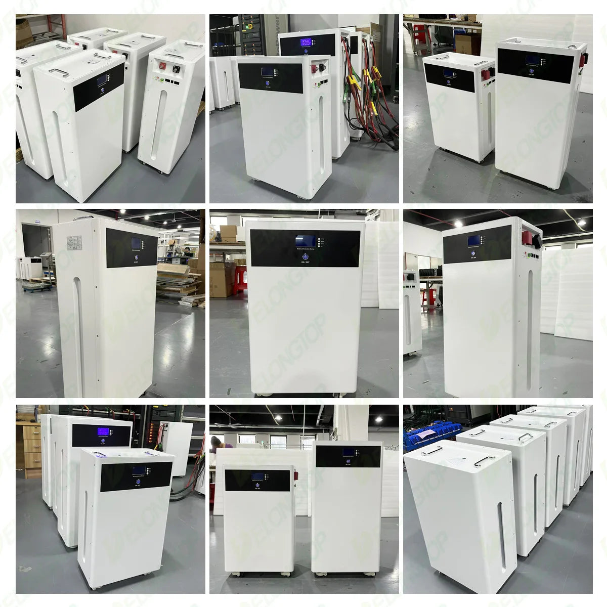 Movable Solar Energy Storage Battery 10KWH Solar Panel Inverter Lithium Ion LiFePO4 Battery Pack 48V 51.2V 200AH with WiFi BMS