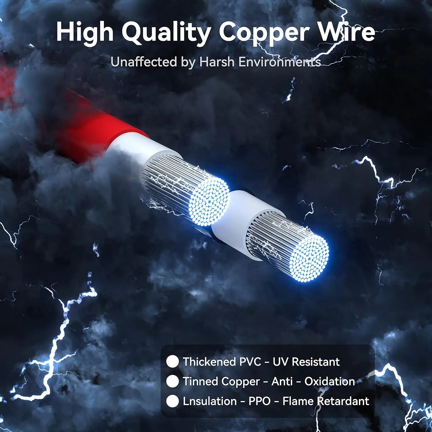 For TUV for Certified PV1-F Solar Cable XLPE National Standard Multi-Strand Tinned Copper Wire Double Sheath Photovoltaic Cable