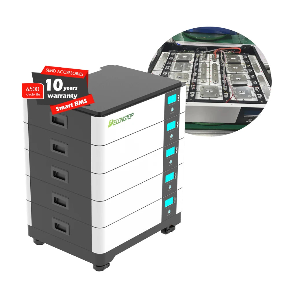 Delong  Lithium Batteries Solar Energy Inverter 48V 10KWH 48V 20KWH 48V 15kwH Lifepo4 Battery Energy Storage System 51.2V