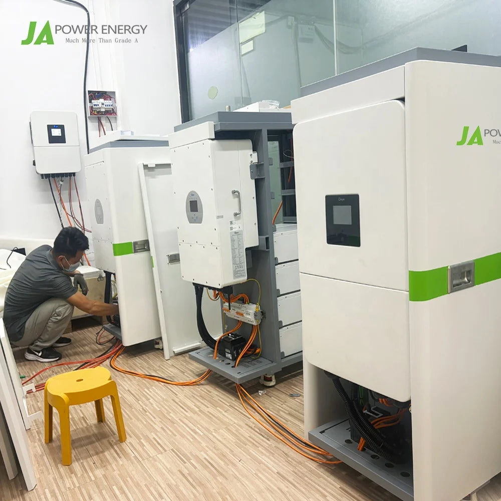 All in One Battery 51.2V 100Ah 200Ah 30kw 50kw Hybrid Inverter 50kWh 100kwh Akku Batterie Home Battery Energy Storage System