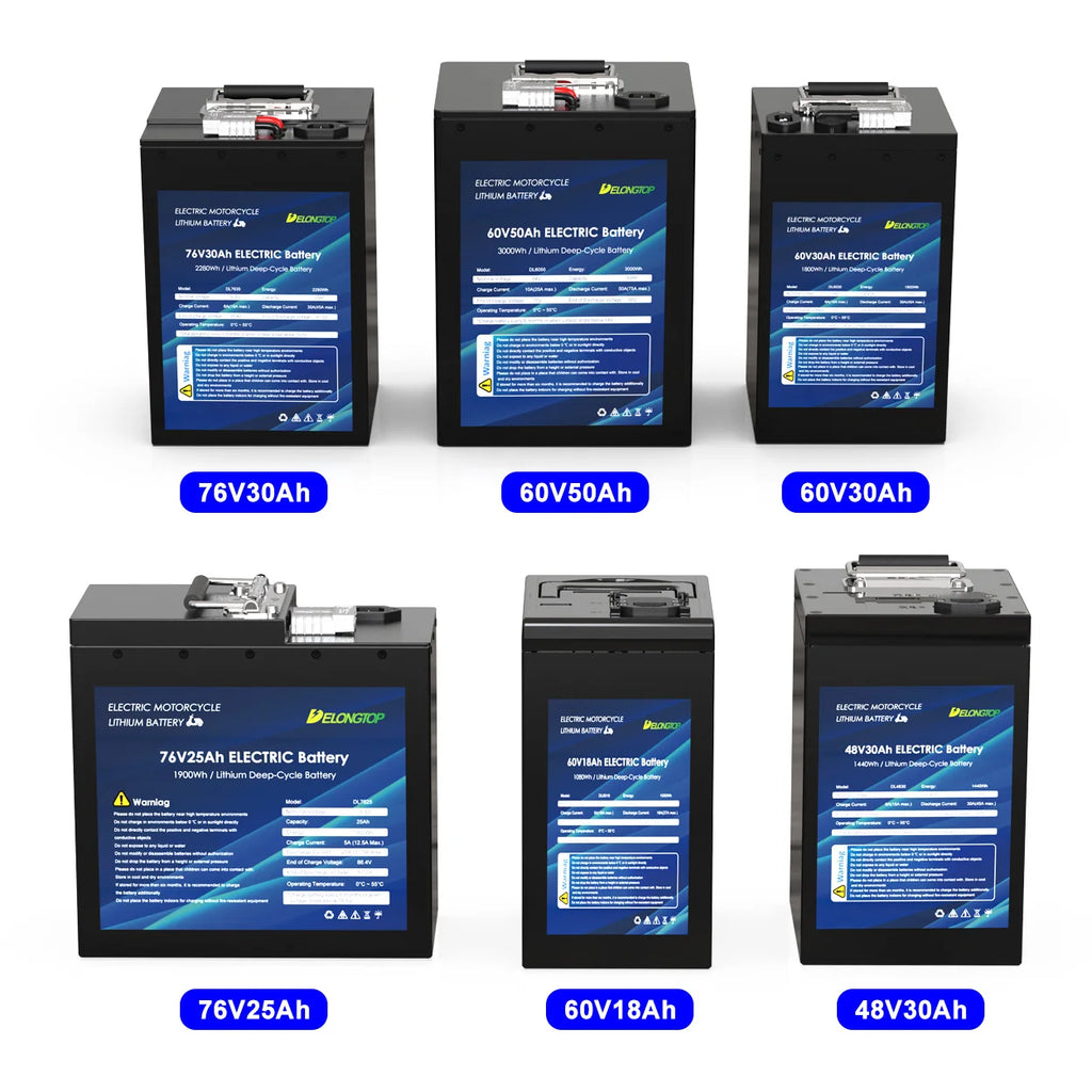 1kw 2kw 3kw 4kw Electric Ebike Bicycles Battery 72v 76.8V 25ah 30ah 50ah 80ah Lithium Battery for Automobile Scooter PRIME RJ SOLAR PH