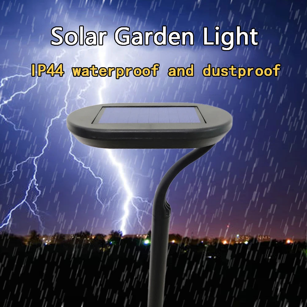 KPSUN 2-Pack LED Solar Garden Lights Outdoor Waterproof Landscape Lighting Pathway Patio Yard Lawn Decoration CE RoHS 1-Year Warranty