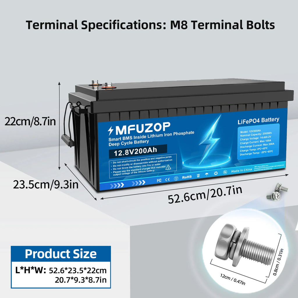 EU UA STOCK NO TAX 12V 24V Solar Battery Lifepo4 Battery 100Ah 200Ah 300Ah Lithium Ion Batteries Pack for Fishing Bait Boats