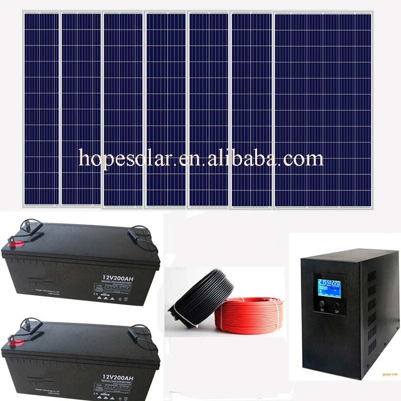 Complete 10kW 3 Phase Off Grid Solar System 3phase Solar Energy System for Home Garden Factory Industrial Zone PRIME RJ SOLAR PH