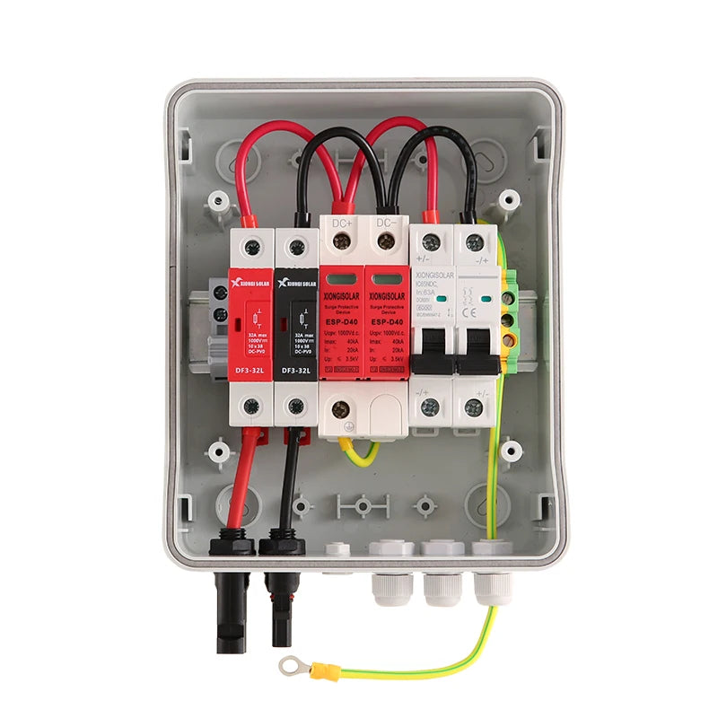 XIONGISOLAR SOLAR  1in1 600V  Isolating Switch Type PV Combiner Box 1 Series Photovoltaic Junction Box