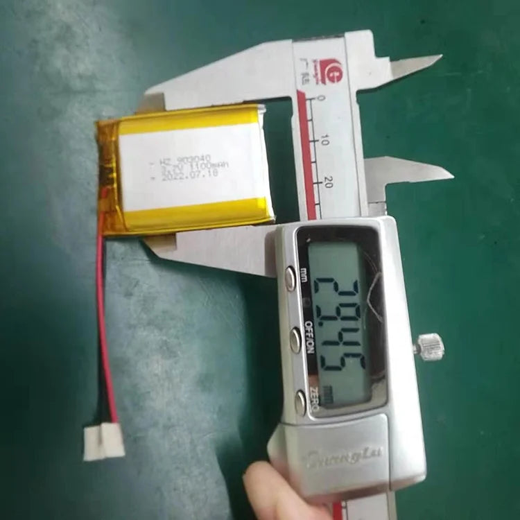 1100mAh Lipo Rechargeable Lithium Polymer Battery Pack 903040 093040 3.7V Lithium Ion Batteries for Product Category PRIME RJ SOLAR PH