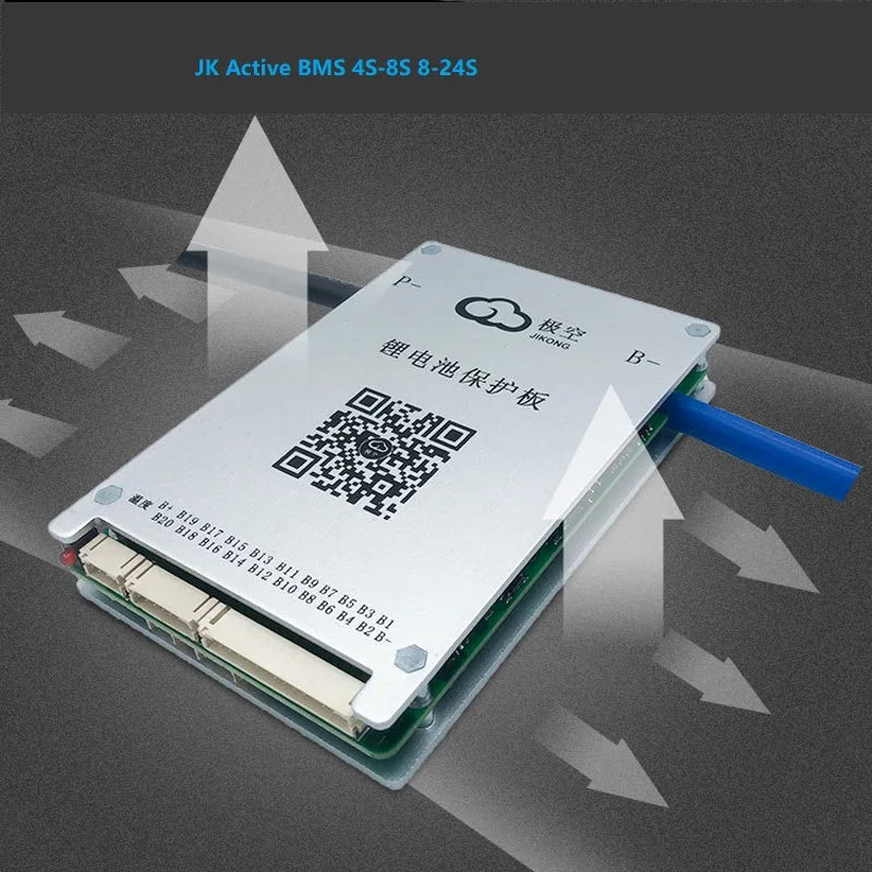 DDP JK-B2A8S20P Jikong Jk Bms 4s 7S 8S 24V 200A BMS 1A 2A Active Balance  BT Module Jk Bms B2a8s20p