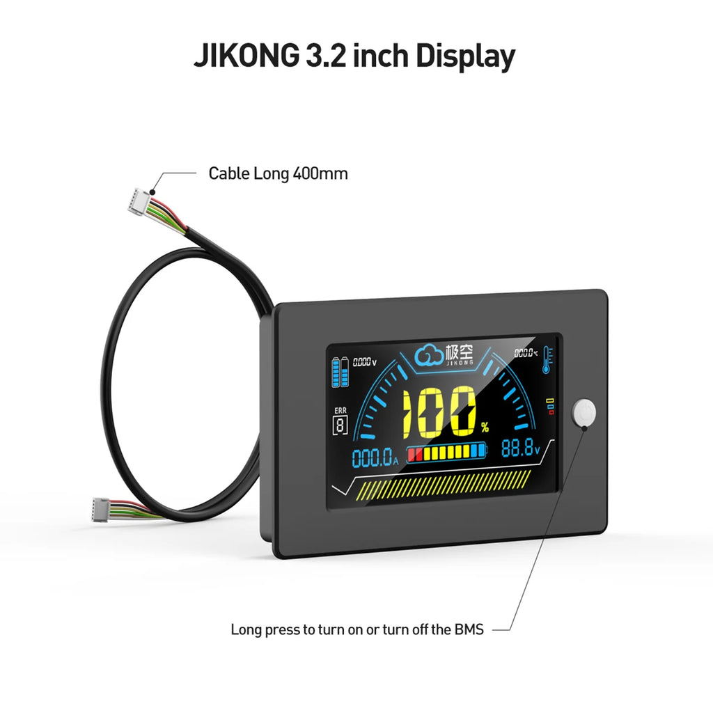 JIKONG Jk BMS Accessories 3.2 Inch  4.3 Inch Touch Screen Bms Adapter RS485 BT Cable  Metal Core PCB Jk Bms Lcd Display