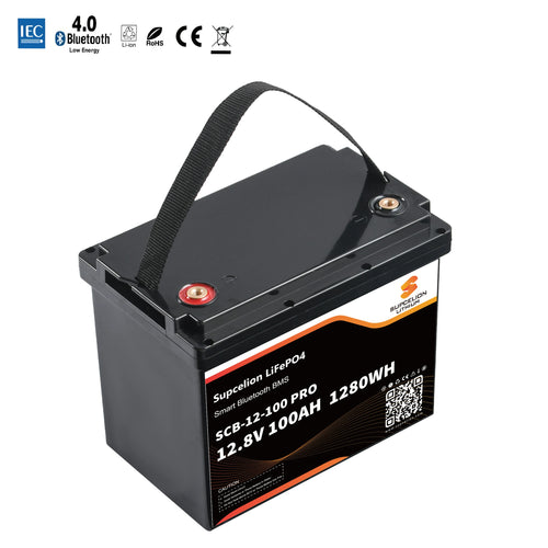 12V100AH PRO LiFePO4 4000-Cycle Li-ion Battery From Jiangxi Shipped Directly to EU Countries with Bluetooth and BM Protection