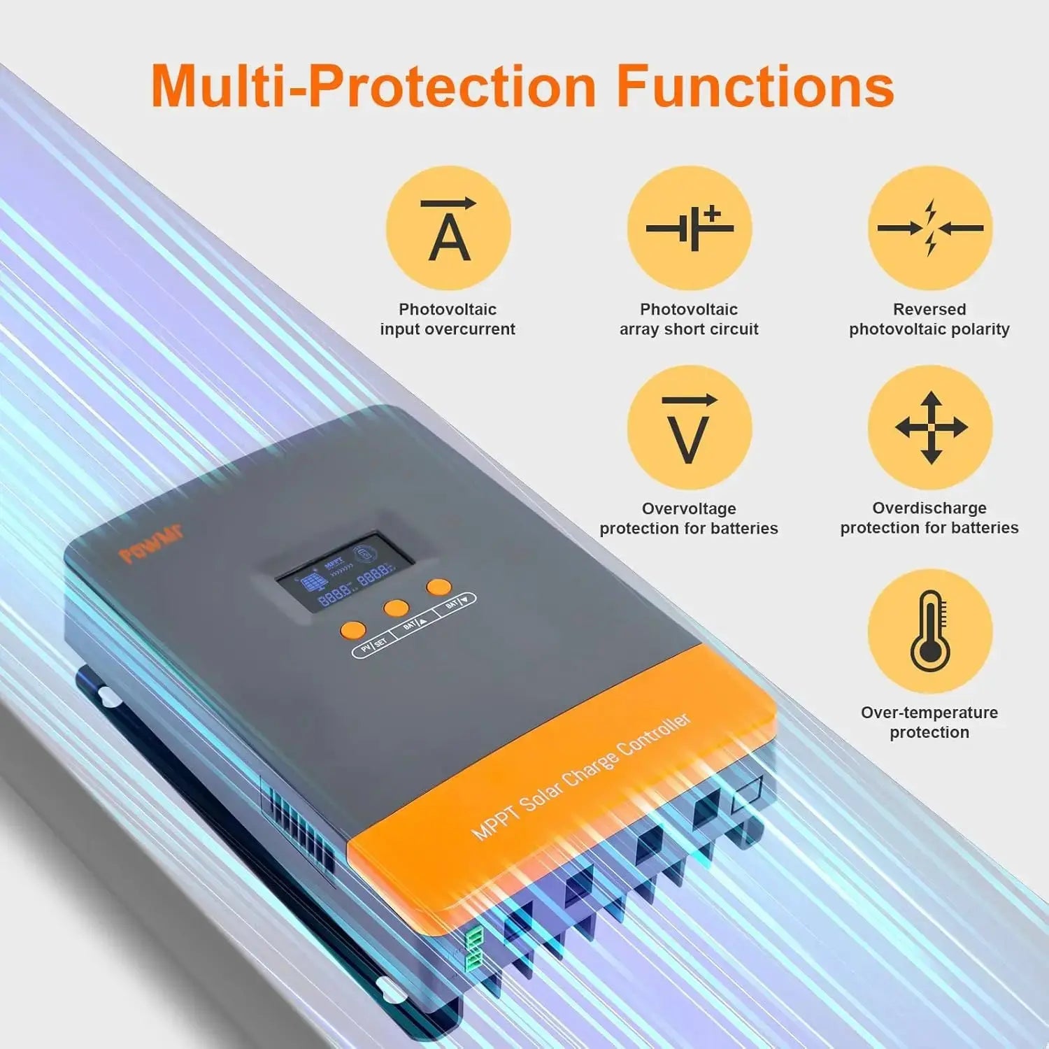 PowMr 60A MPPT Solar Charge Controller PRIME RJ SOLAR PH