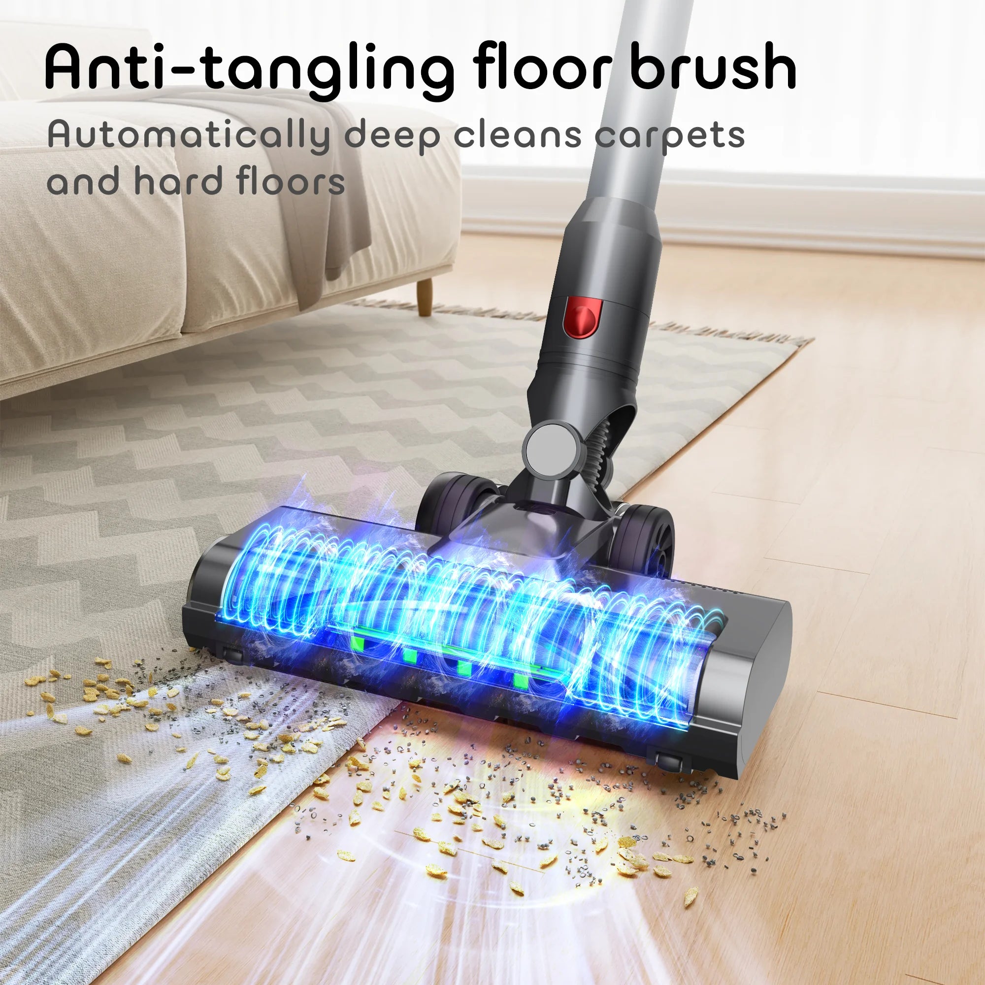 Portable 3-in-1 Cordless Vacuum Cleaner Powerful Cyclone Rechargeable Wireless Stick Handheld for Home Carpet Pet Hair Electric PRIME RJ SOLAR PH