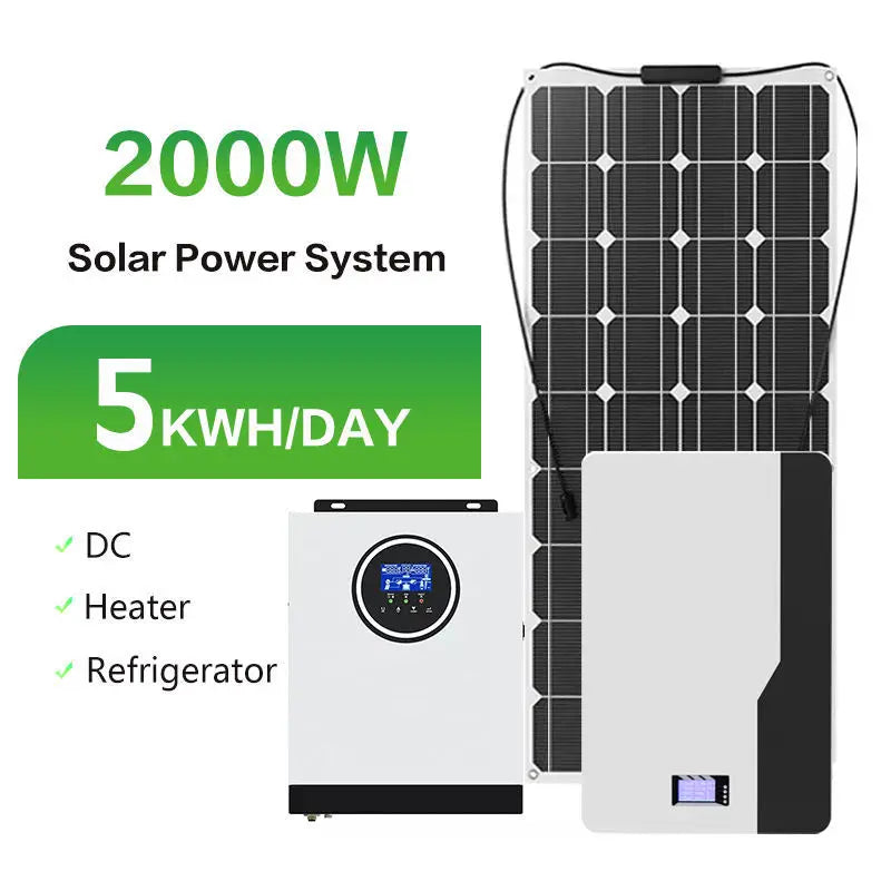 Jinko JA Trina Solar Panels Off Grid Solar Energy System 5KW 10KW Hybrid Solar Power System Home Solar Panel Complete Kit PRIME RJ SOLAR PH