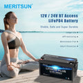 MeritSun 12V Lithium Battery 100ah 200ah 300ah Lifepo4 Solar Energy Battery