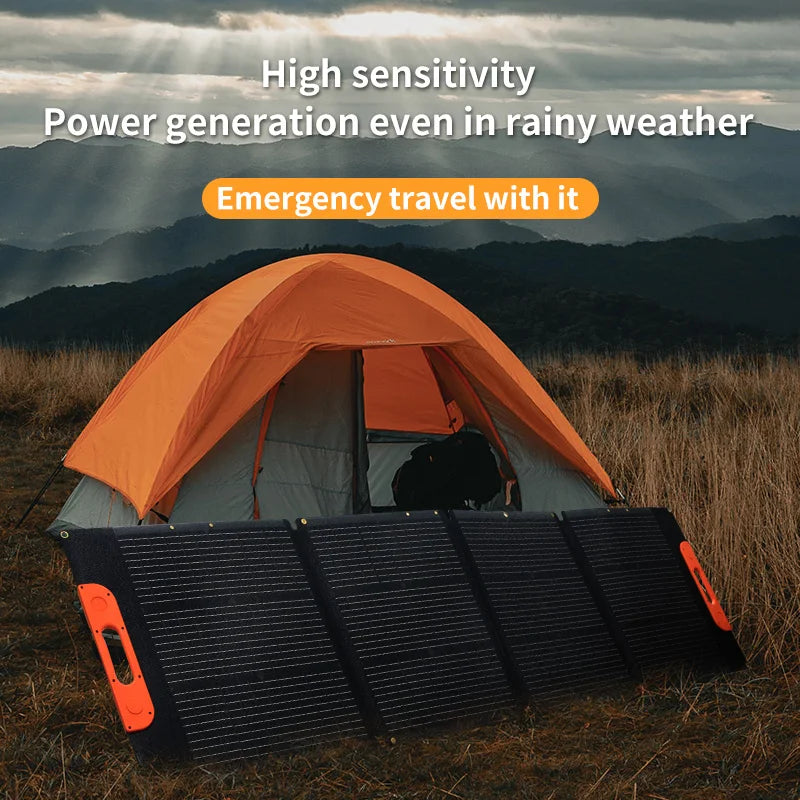 Lightweight 220W Mono Foldable Solar Panels High Efficiency Portable Solar Panel for Power Stations Battery PRIME RJ SOLAR PH