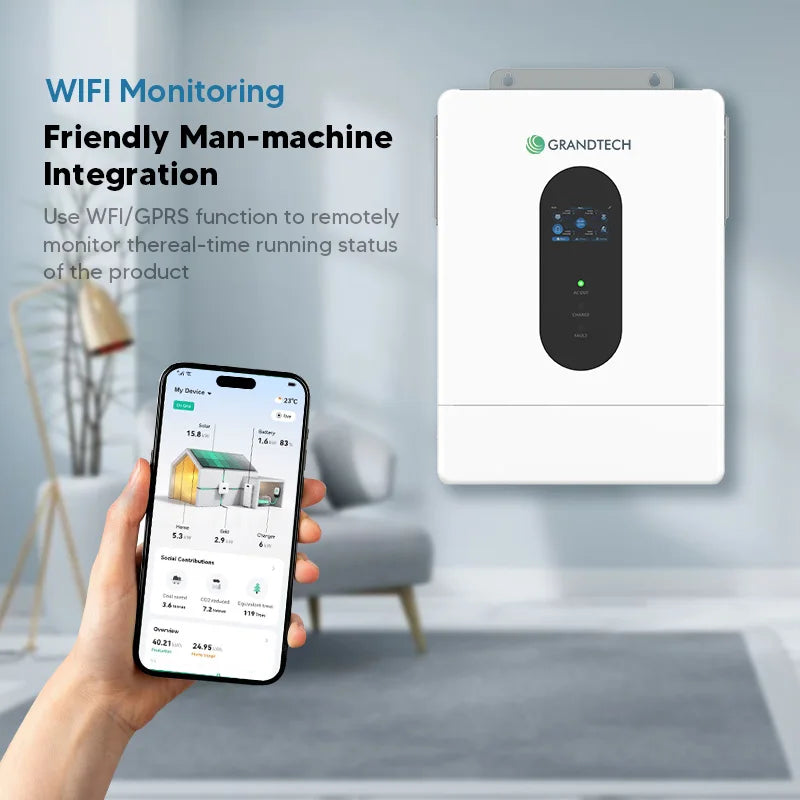 12kw Hybrid Inverter 8kw Split Phase Hybrid Inverter Split Phase 120 240 Inverter Split-phase 10kw for Off-Grid Solar System PRIME RJ SOLAR PH